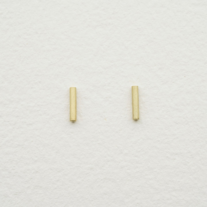 Ohrstecker Stab aus 585 Gold